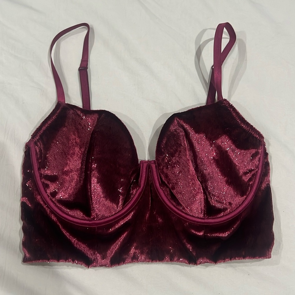 Victoria’s Secret suede corset top